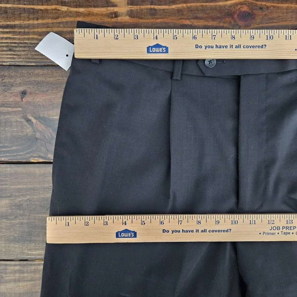 Emanuel Ungaro men's Dress Pant Trousers Pleated Wool Size 36 Unfinished NEW‎